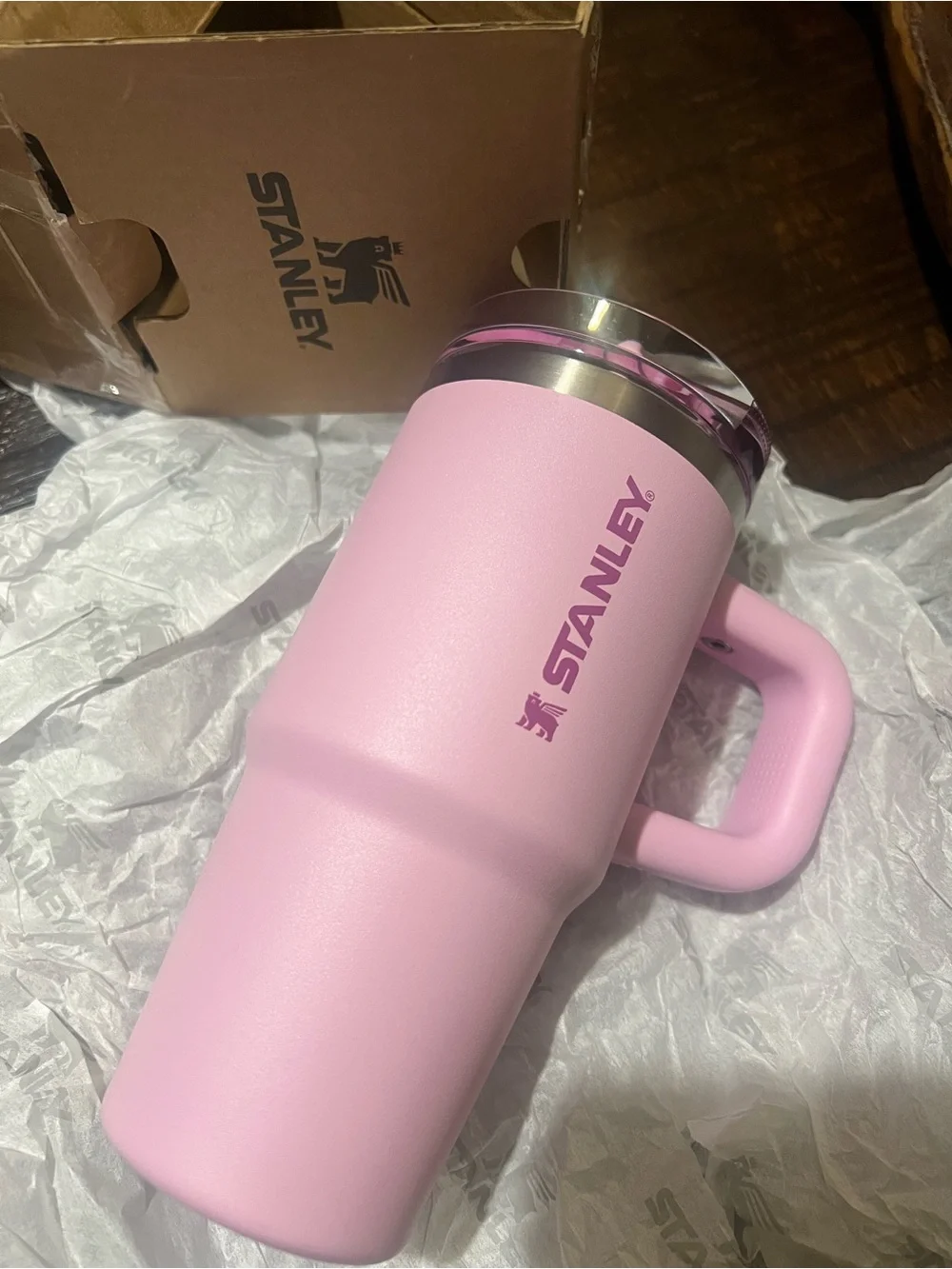 Stanley 14oz Quencher ProTour Flip Straw Tumbler- Cherry Blossom